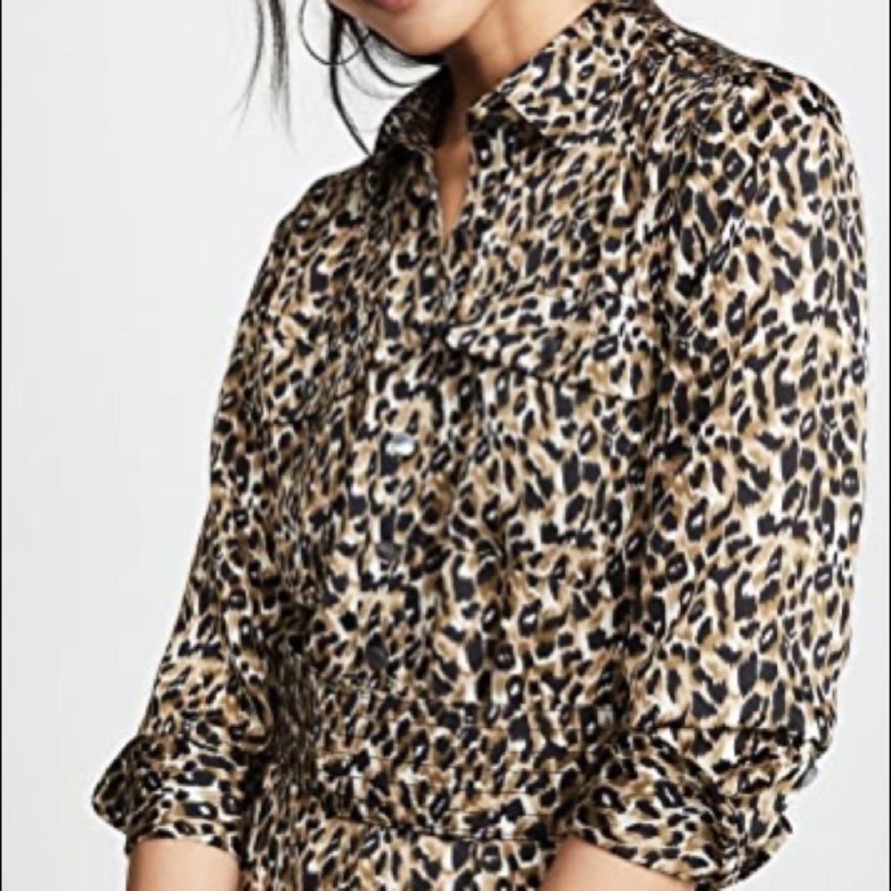 Equipment Lenora Leopard Midi Dress - Picture 5 of 7